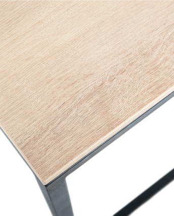 Escritorio Basic Mobiliario Trabajo en Casa Negro y Duna